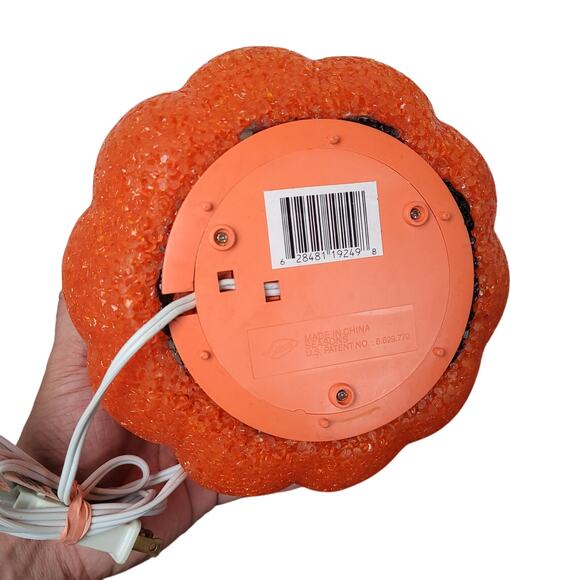 Vintage Seasons Melted Plastic Popcorn Jack O Lantern Light Up Pumpkins Lot Of 3 - Picture 6 of 16